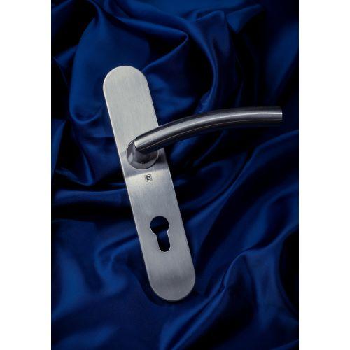 Ensemble double bequille sur plaque JADE série 1494 - Clé I - inox