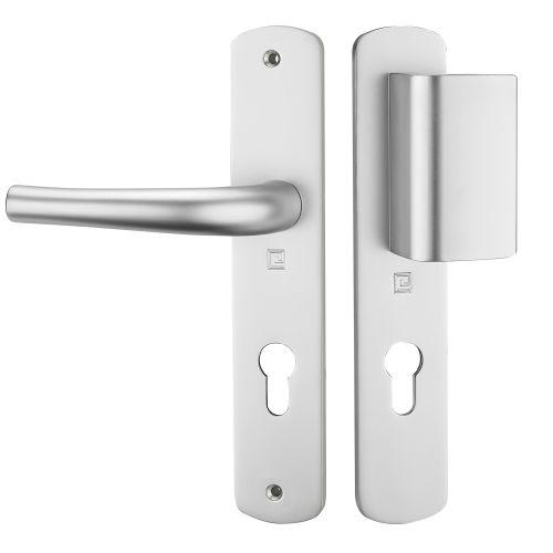 Ensemble sur plaque massive SALOME - Alu - Clé I et Palière - 195MM