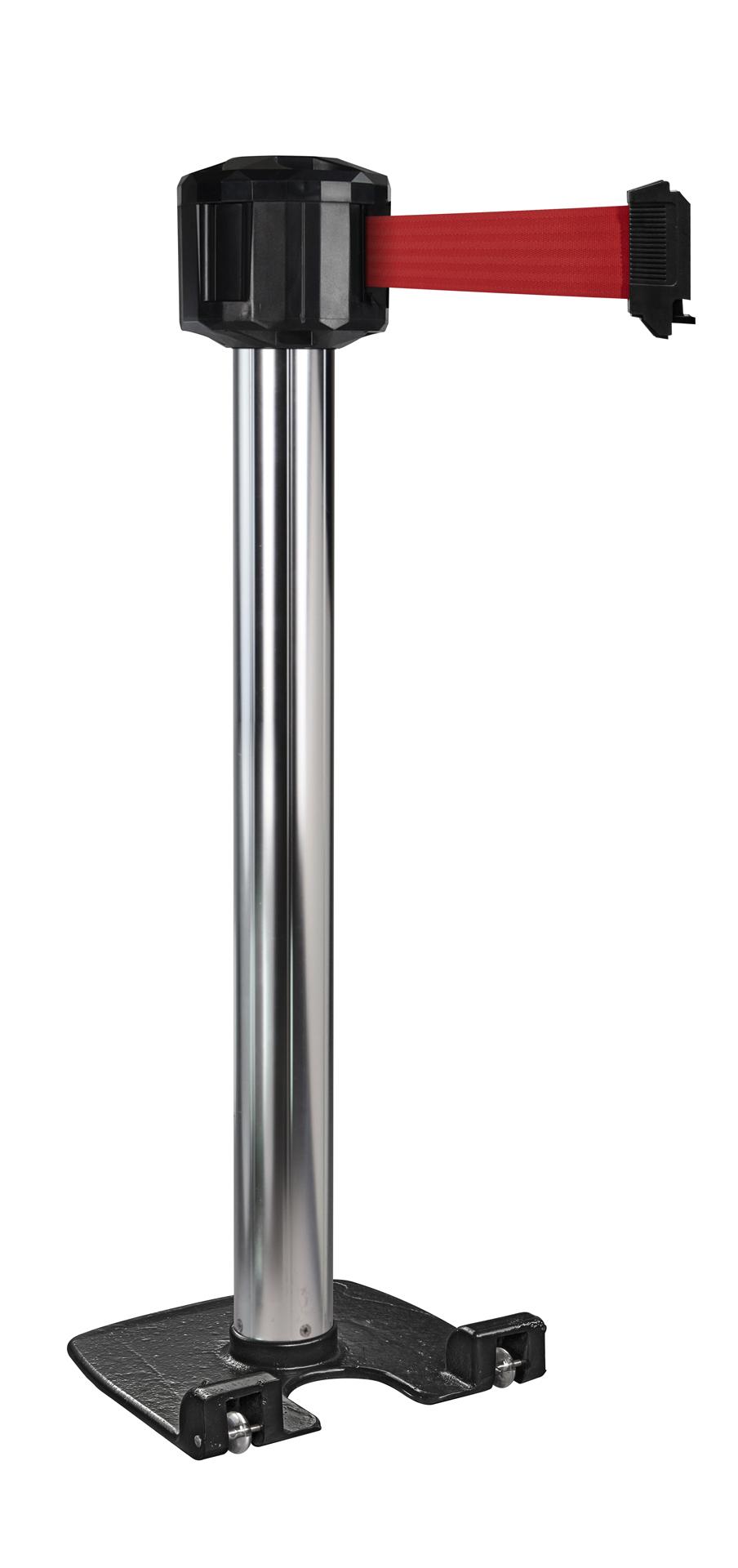 POTEAU NOIR DE GUIDAGE BOITIER ETANCHE SANGLE ROUGE