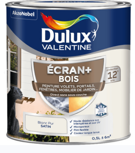 ECRAN+ BOIS SATIN BLANC PUR