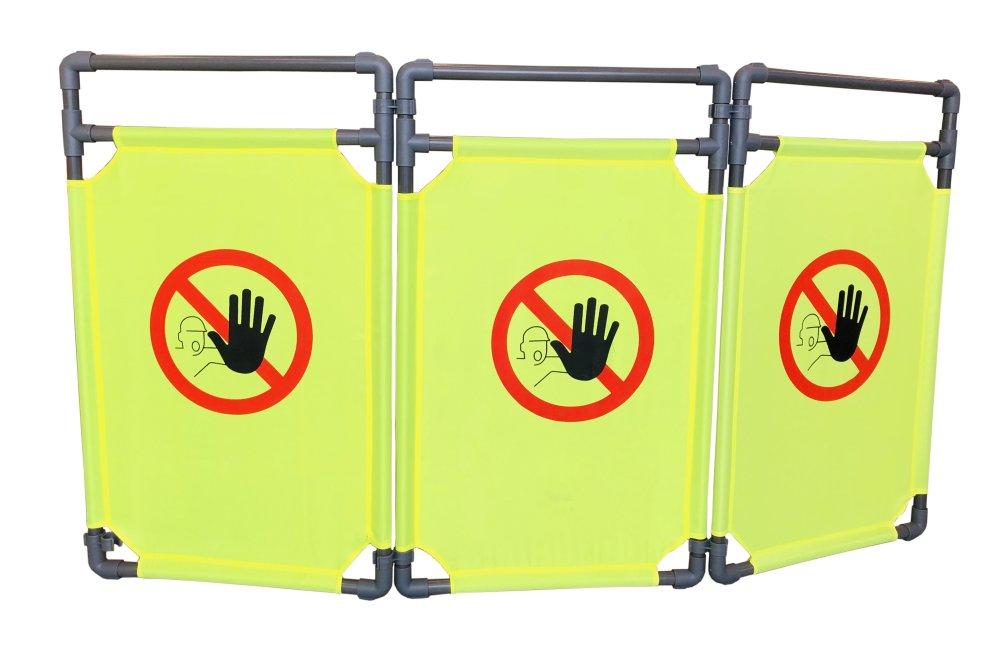 BARRIERE ARTICULEE PORTABLE ENTREE INTERDITE