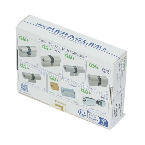 Cylindre monobloc double entrée Y7C+ profil Suisse 31 x 31 mm