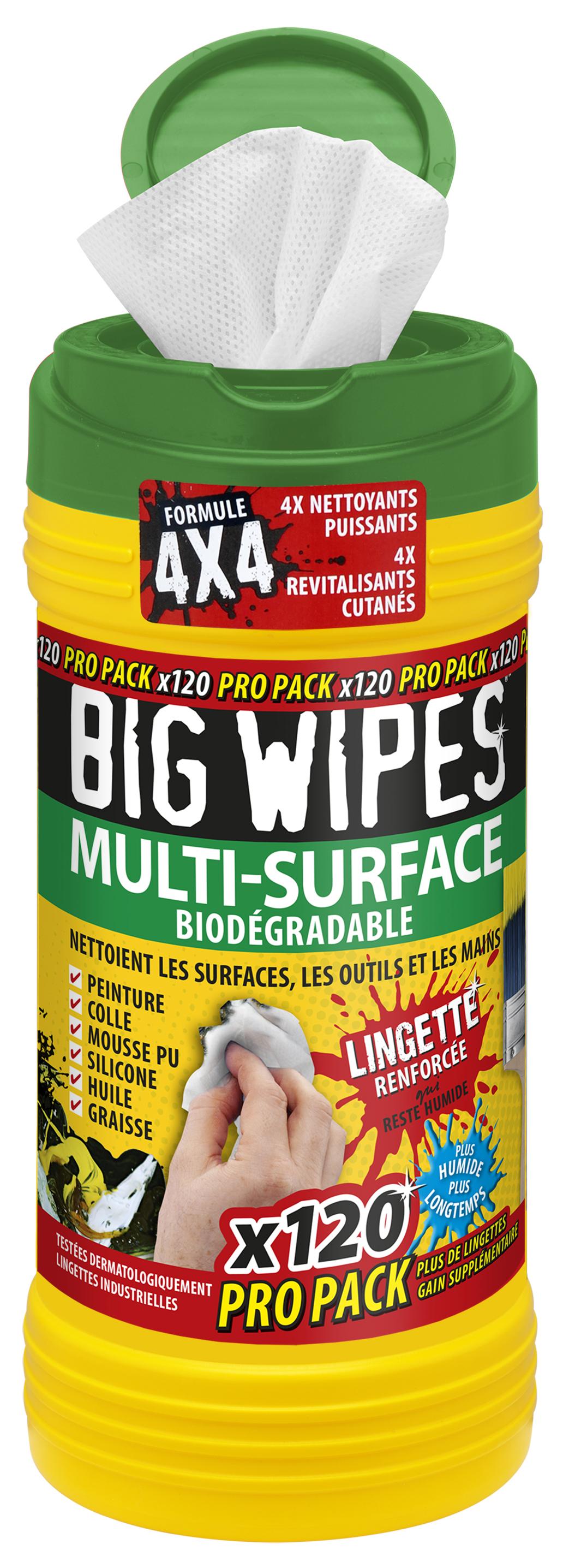 LINGETTES MULTI-SURFACES BIG WIPES
