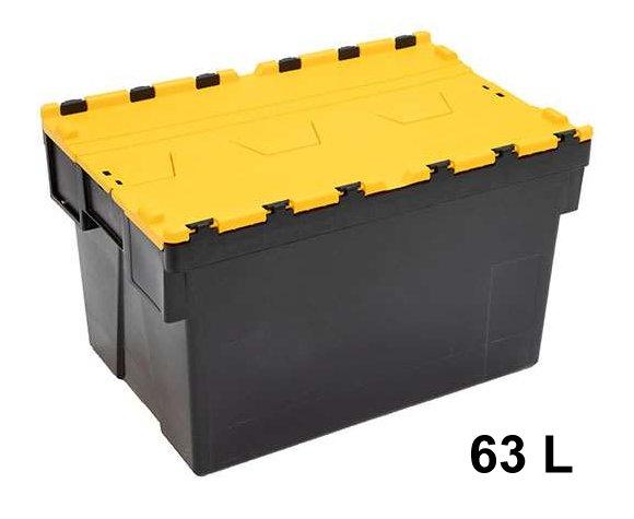 Bac navette avec couvercle coloré JAUNE