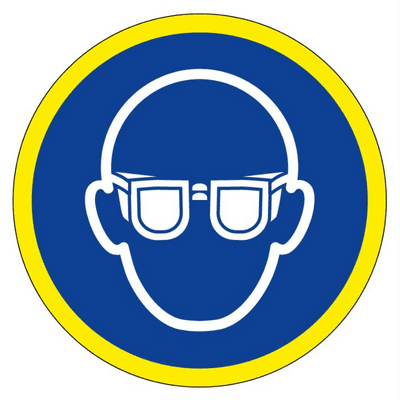 PANNEAU OBLIGATION DIA 300 MM HAUTE VISIBILITE