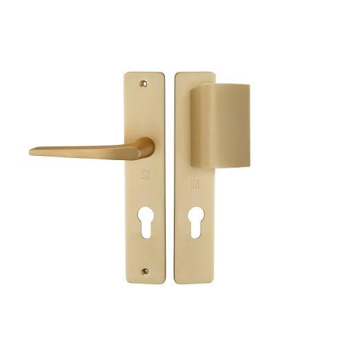 Ensemble sur plaque HIONNA - Aluminium - Champagne - Clé I et palière