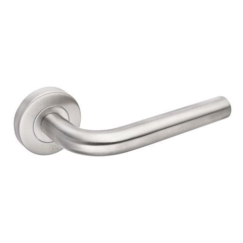 Béquille double sur rosace bec de cane JADE série 1194 - Inox - Droite