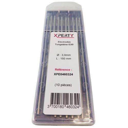 Electrode tungstène E3 Violet longueur 150mm (Etui de 10) - EXPERTY