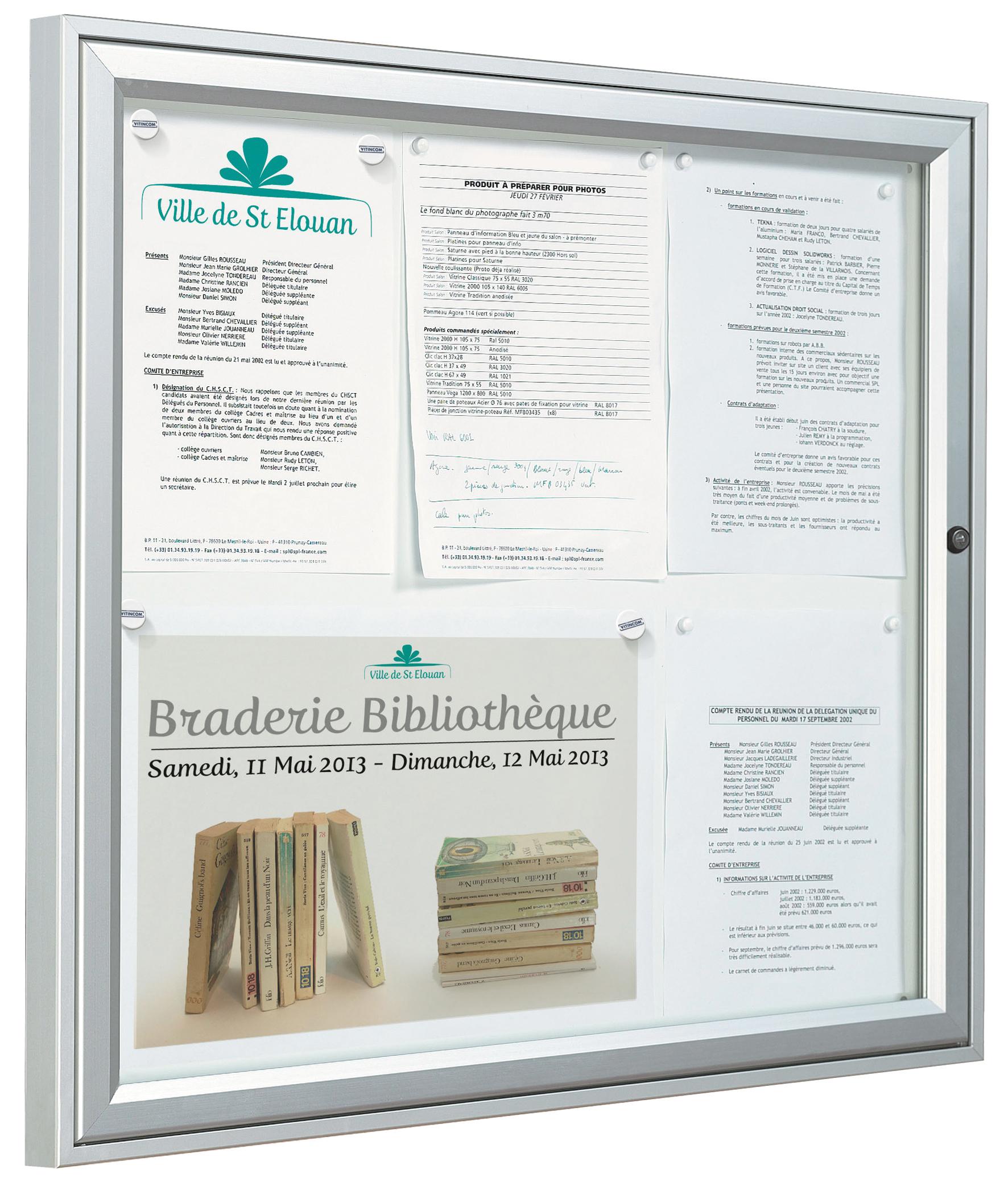 VITRINE D'AFFICHAGE EXTERIEUR 1 PORTE