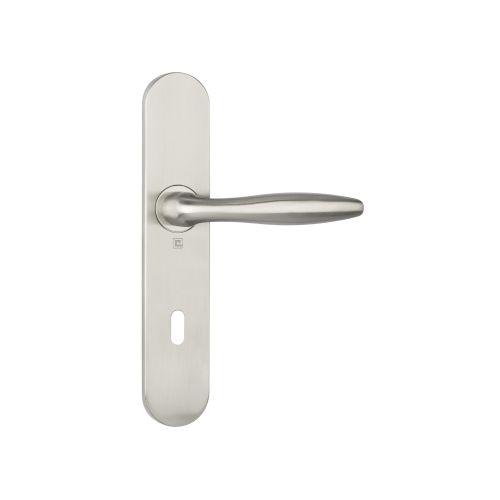 Ensemble double bequille sur plaque JADE série 1594 - Clé L - inox