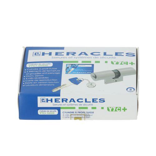 Cylindre monobloc double entrée Y7C+ profil Suisse 31 x 31 mm