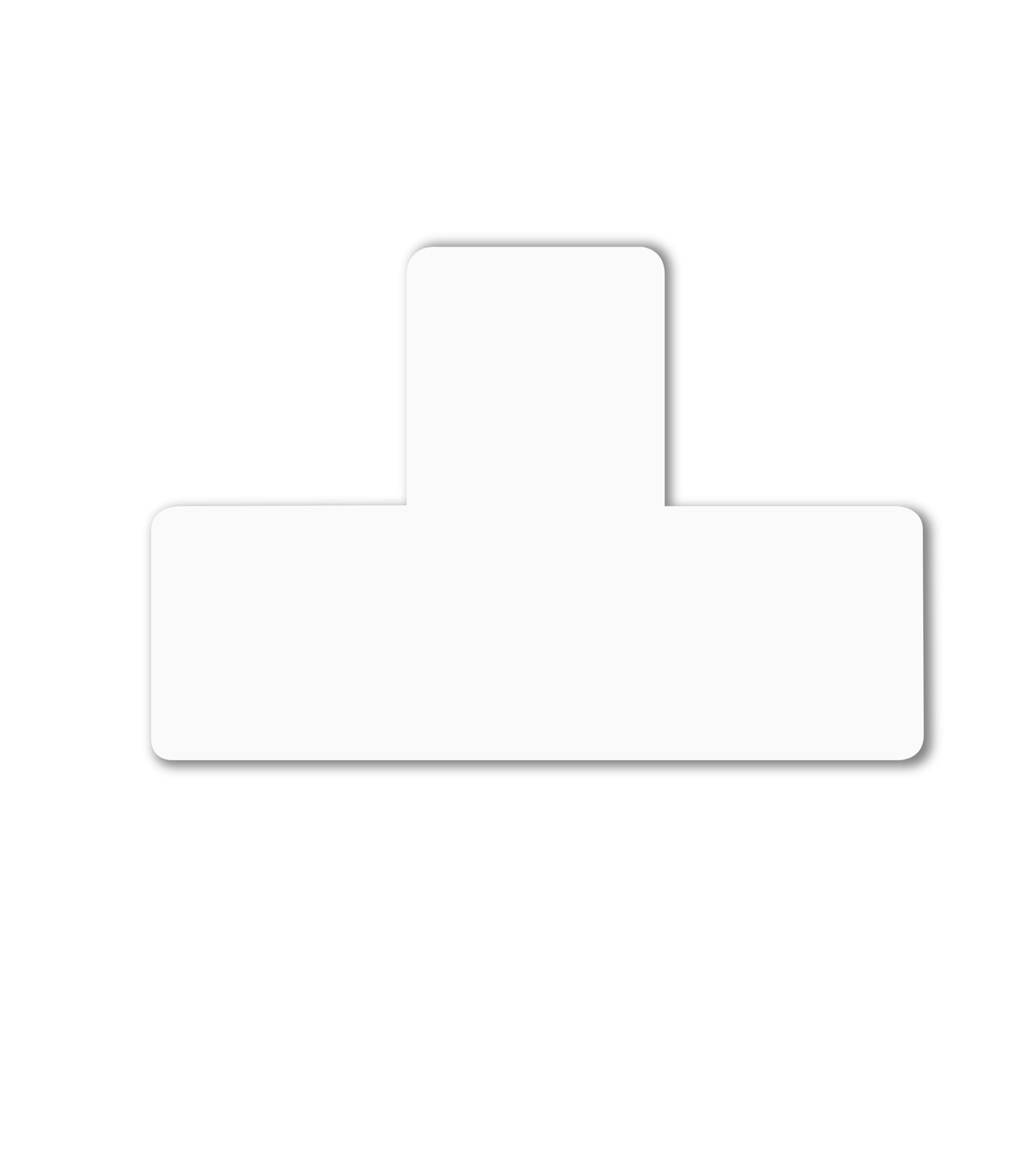 MARQUAGE AU SOL ADHESIF FORME T 150 X 100