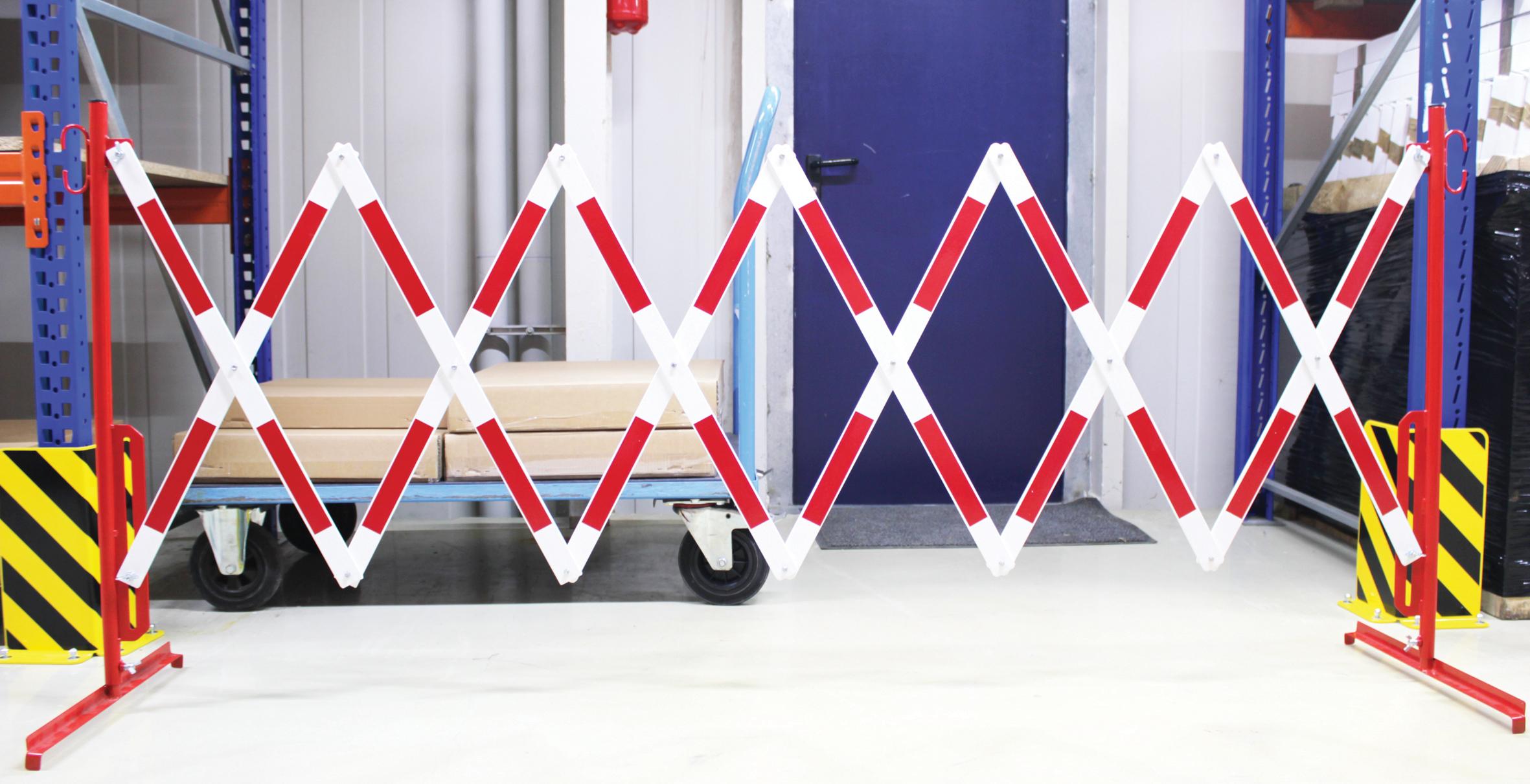 BARRIERE EXTENSIBLE HAUTEUR 1050 ROUGE/BLANC