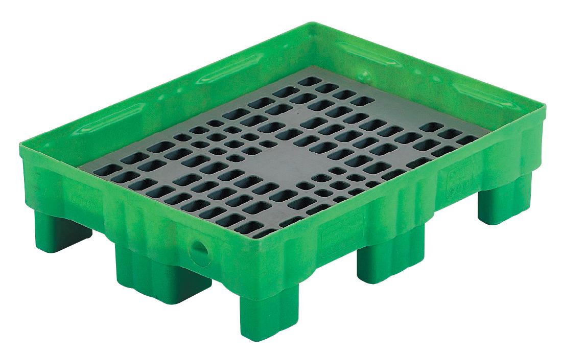 PALETTE DE RETENTION POLYETHYLENE A PLOTS