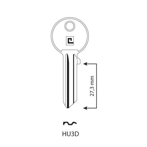 Ebauche de clé type universelle HU3D HERACLES