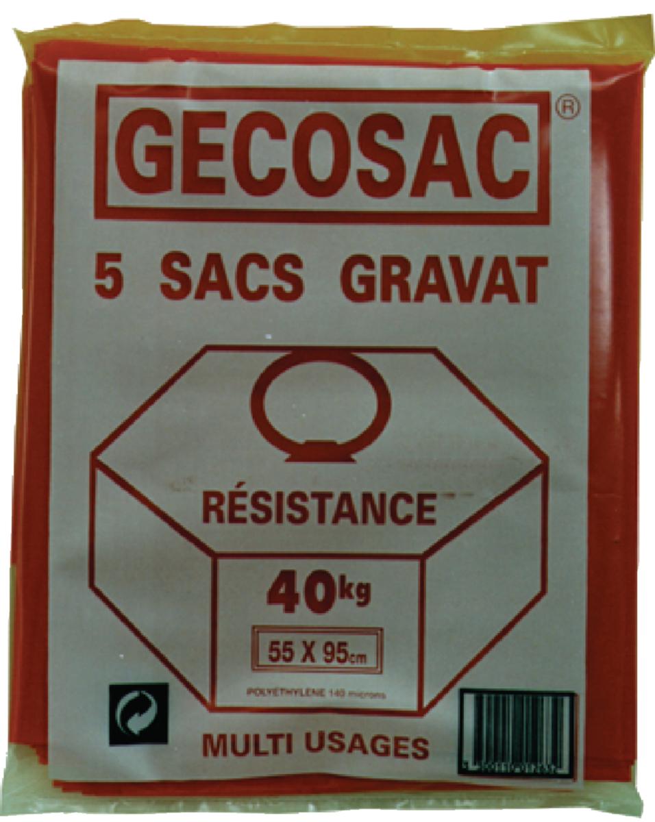POCHETTE DE 5 SACS GRAVAT 40KG