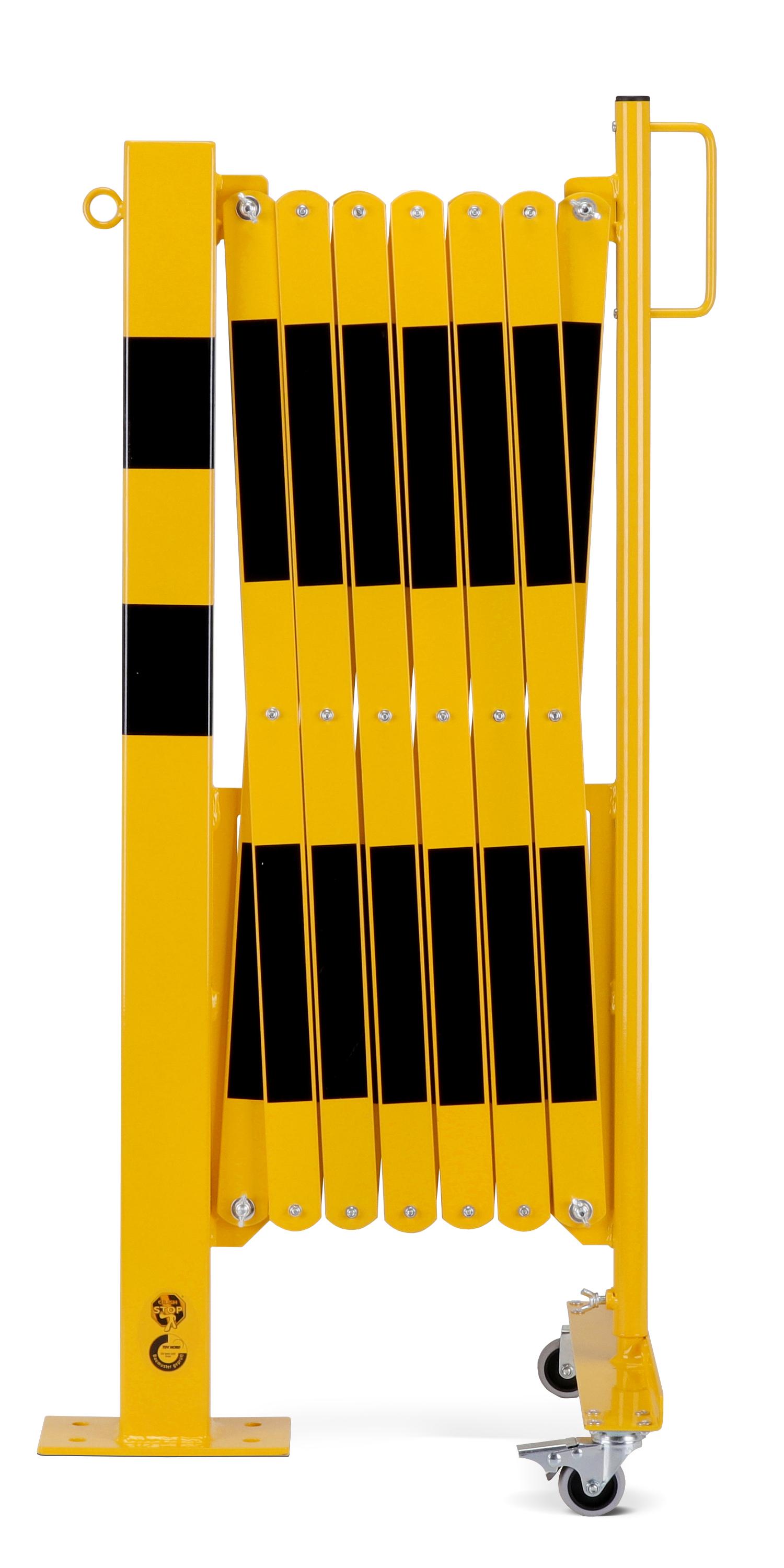 BARRIERE EXTENSIBLE HAUTEUR 1050 JAUNE/NOIR
