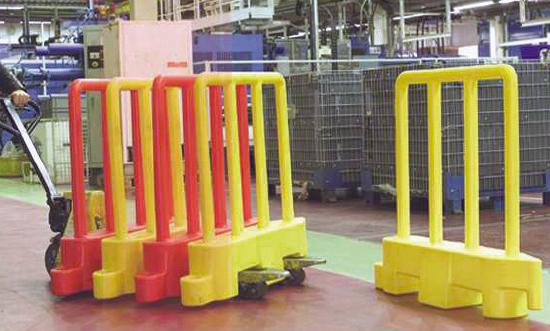 BARRIERE DE SECURITE AMOVIBLE ROUGE