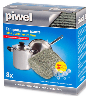 TAMPONS MOUSSANT LAINE D'ACIER