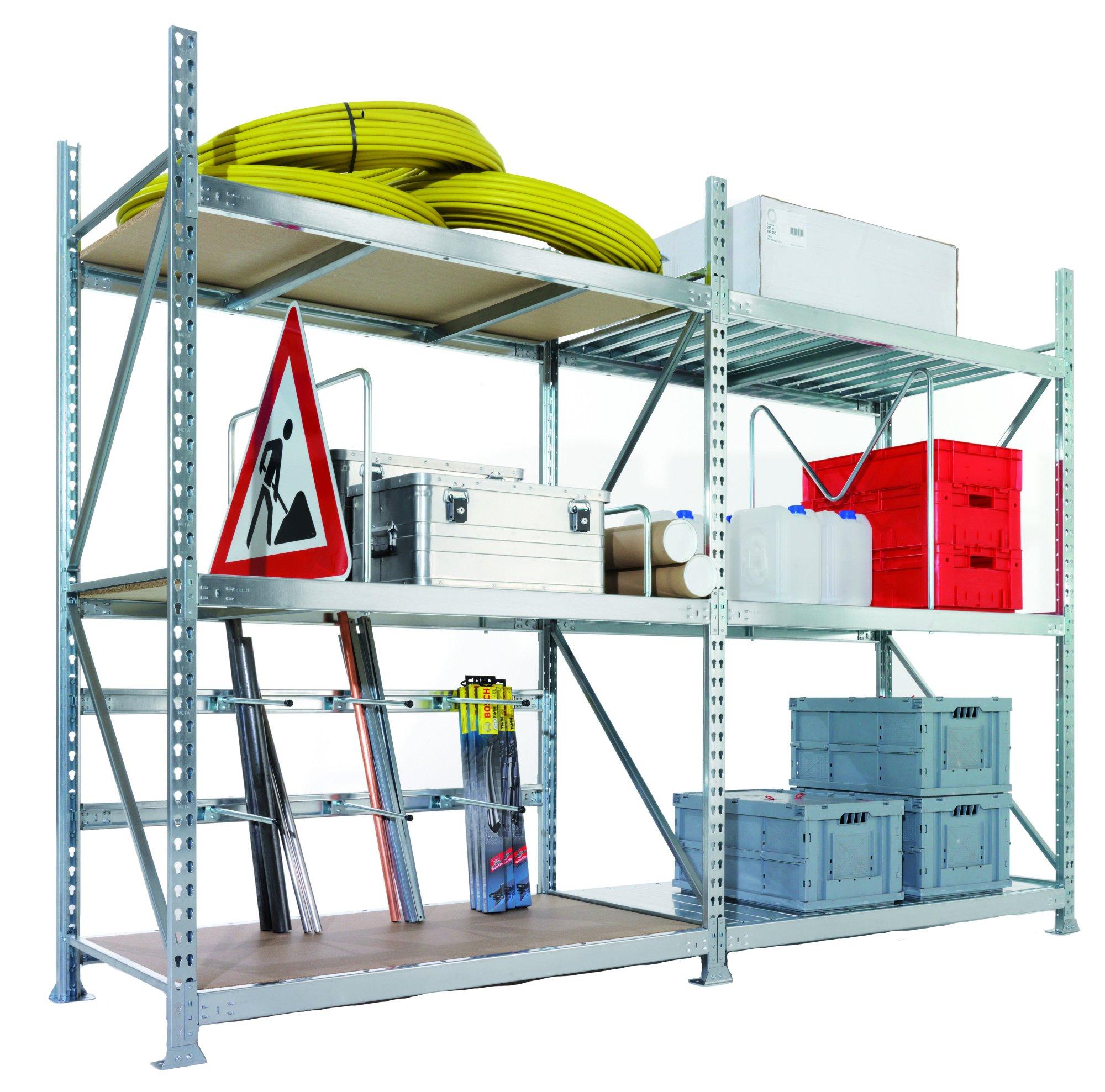 RAYONNAGE MI-LOURD AVEC ECHELLES