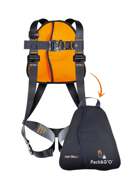 Harnais antichute 2 points avec sac intégré PACK&G'O®