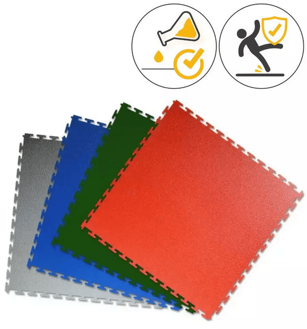 DALLE DE PROTECTION PVC EMBOITABLE ANTIDERAPANTE