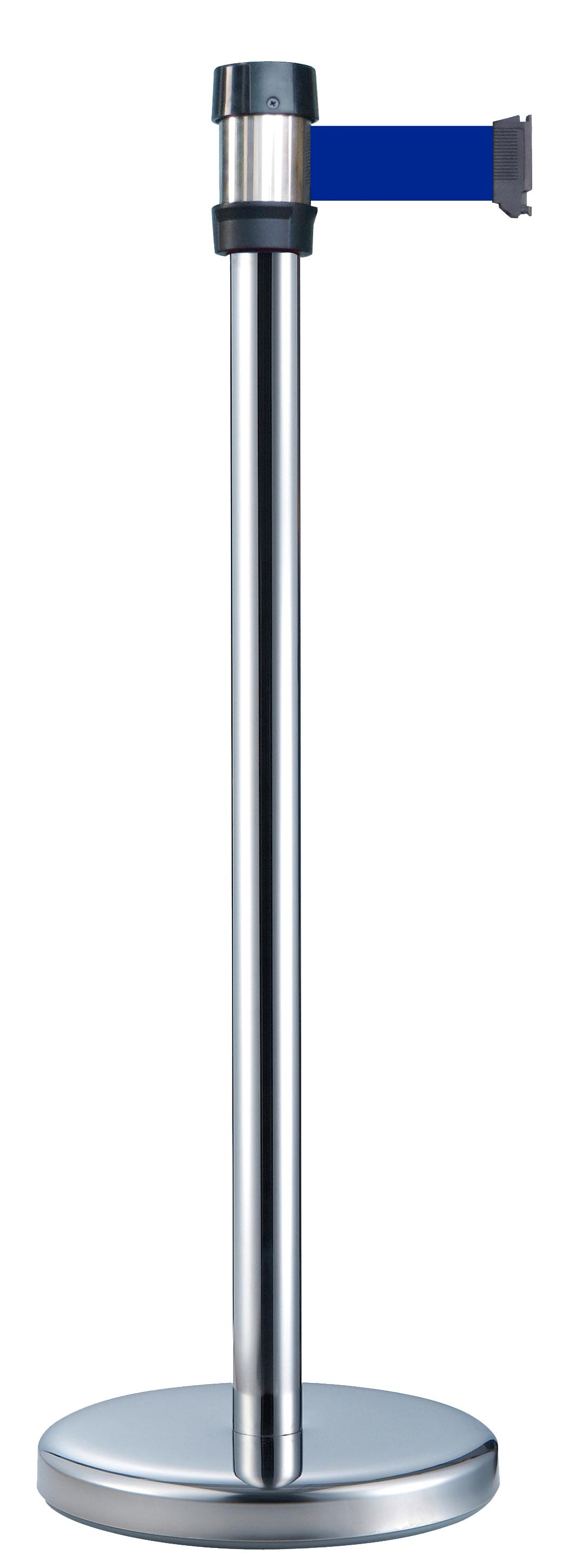 POTEAU A SANGLE ROUGE SOCLE NOIR