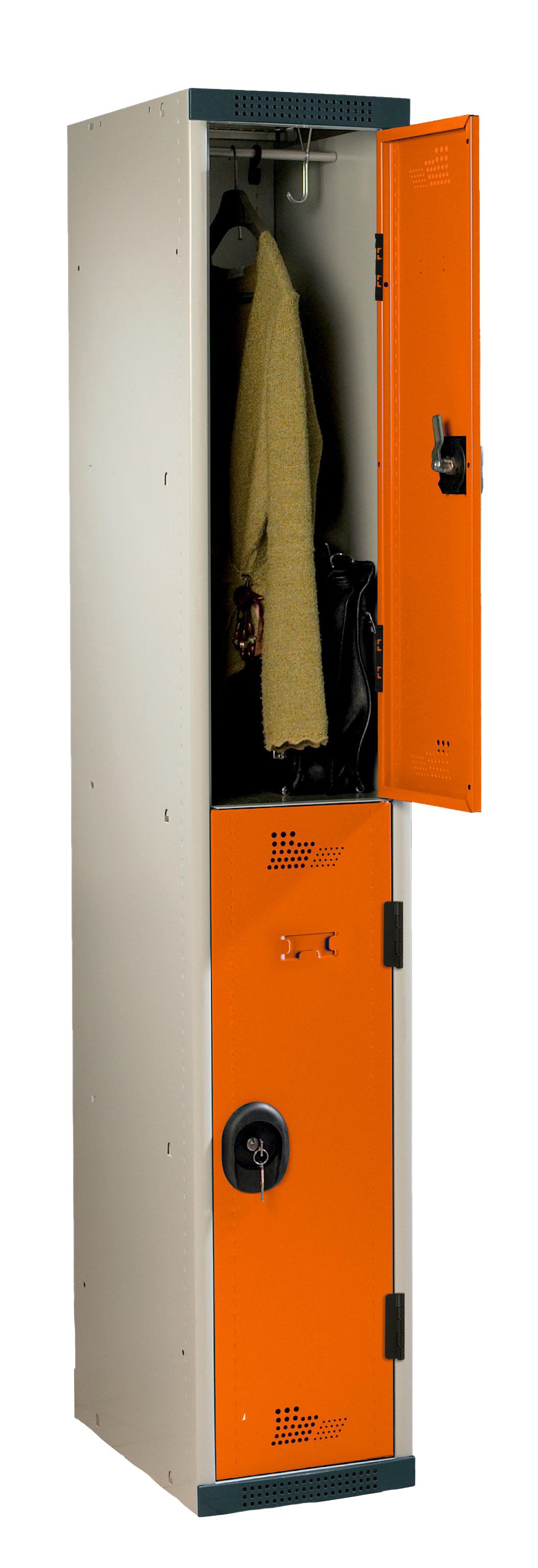 VESTIAIRE SUR SOCLE 1 COLONNE 2 PORTES 300 X 500 X 1800