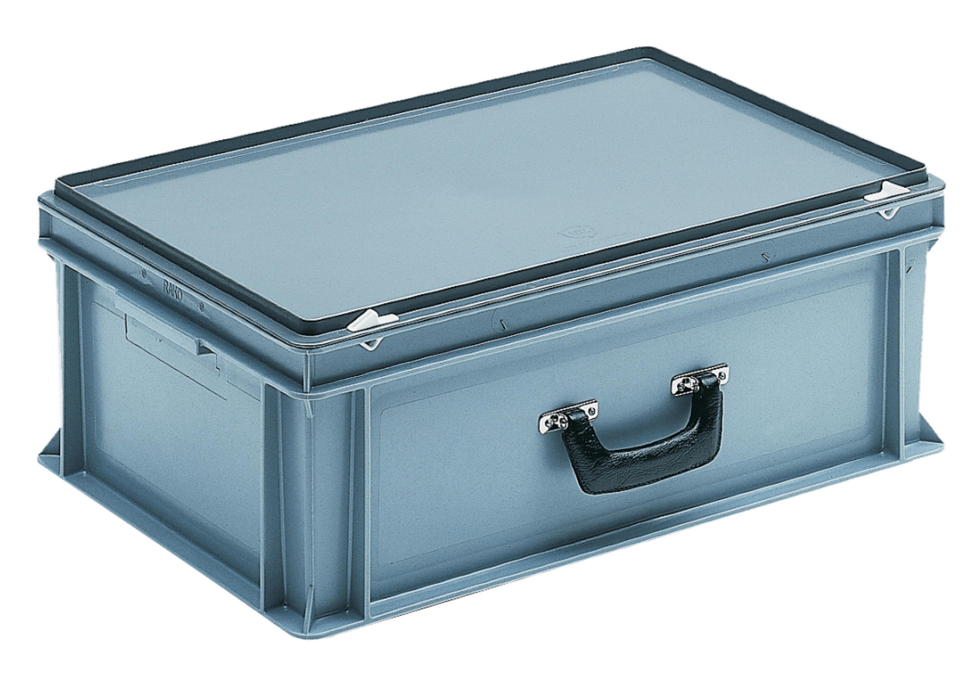 MALLETTE AVEC COUVERCLE ET POIGNEE DE TRANSPORT