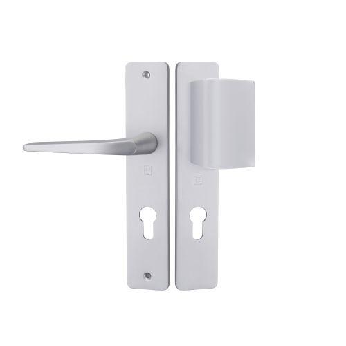 Ensemble sur plaque HIONNA - Aluminium - Argent - Clé I et palière