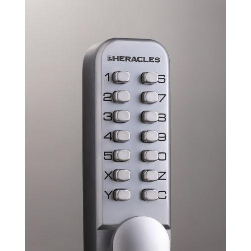 HERACLES HCODE-E serrure à code mécanique à larder pêne demi-tour réversible HCO