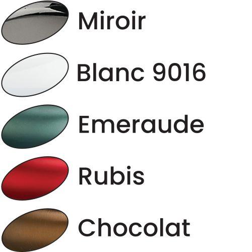 Ensemble double bequille sur plaque SALOME - Alu - Blanc - Bec de cane - 195MM