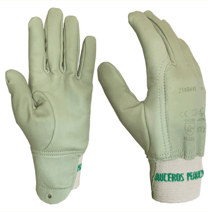 GANT CUIR HYDROFUGE BOVIN VERT