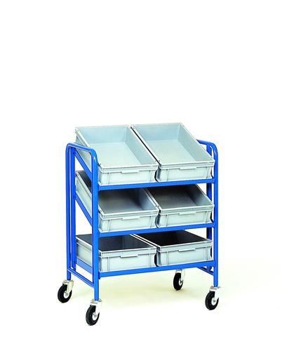 CHARIOT PORTE-BACS SANS PLATEAU BOIS