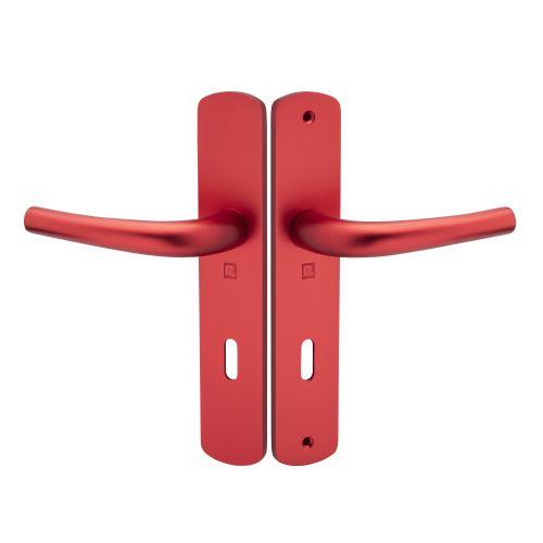 Ensemble double bequille sur plaque SALOME - Aluminium - Rubis - Clé L - 195MM