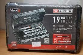 Coffret de douilles métriques 1/2'' 6 pans, 19 pièces Facom