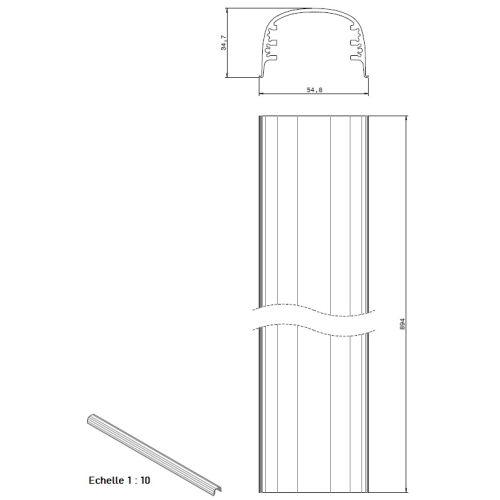 HERACLES F-8825F-INX fermeture anti-panique PUSH 2 points MV inox EVAK