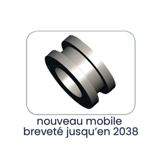 HERACLES C2KDRR537GXC5 cylindre à double entrée 33 x 33 mm à roue dentée 10 dent