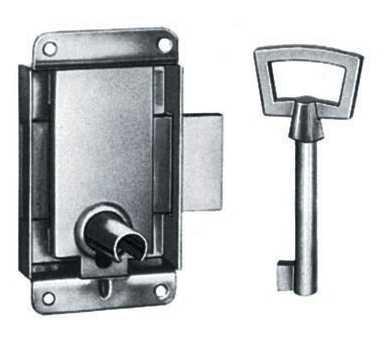 SERRURE VITRINE PATTE 40 ACIER