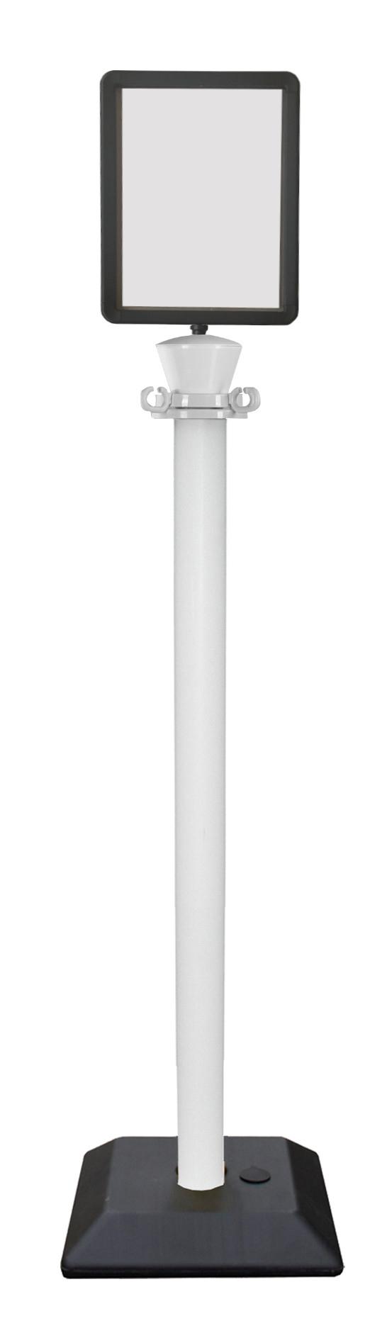 POTEAU D'INFORMATION ROUGE/BLANC