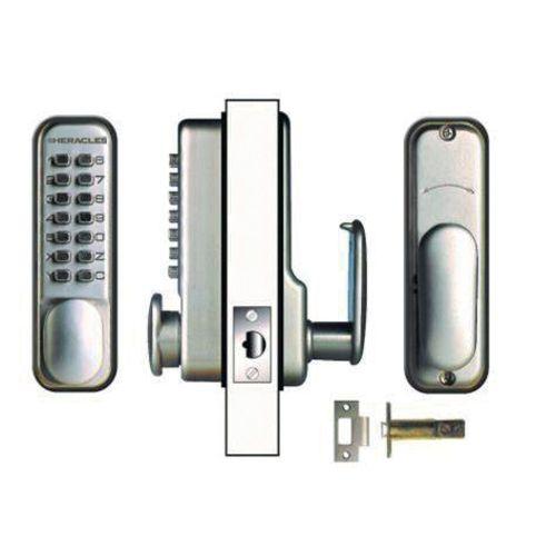 HERACLES HCODE-E serrure à code mécanique à larder pêne demi-tour réversible HCO