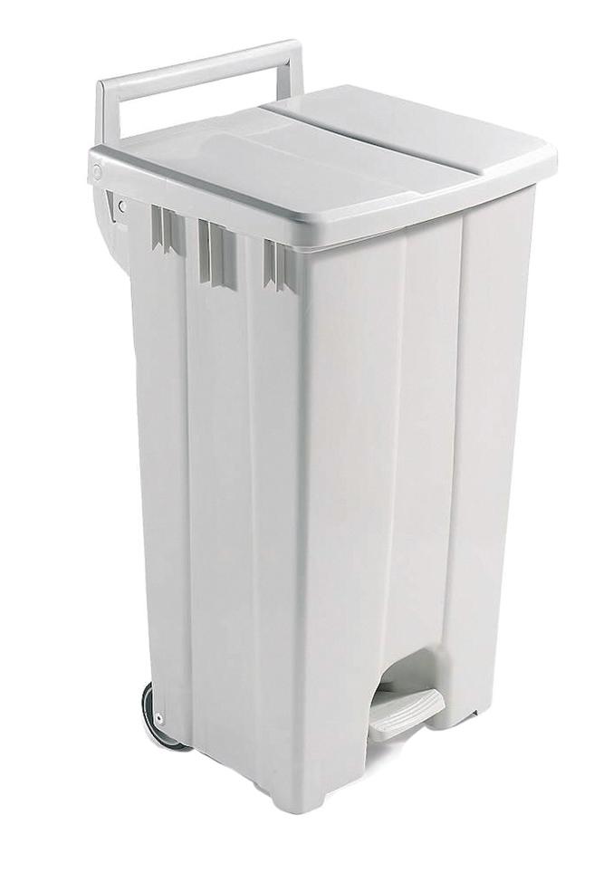 POUBELLE A PEDALE BLANCHE 30L