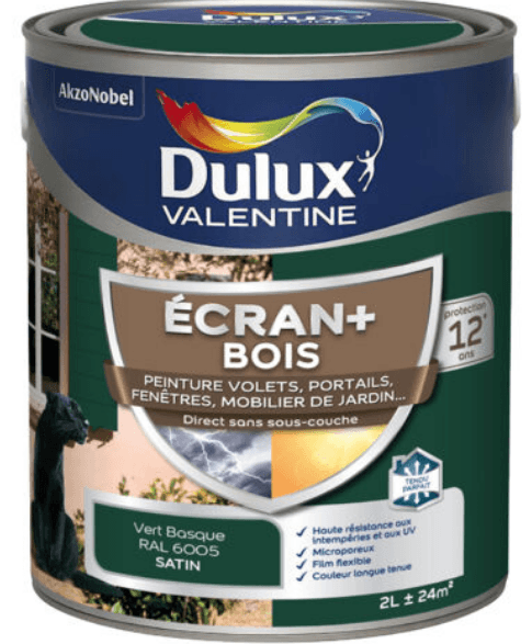 ECRAN+ BOIS SATIN VERT BASQUE