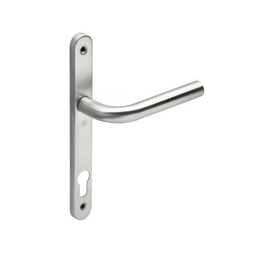 Ensemble double bequille sur plaque JADE série 1194 - Clé I - inox - Etroite