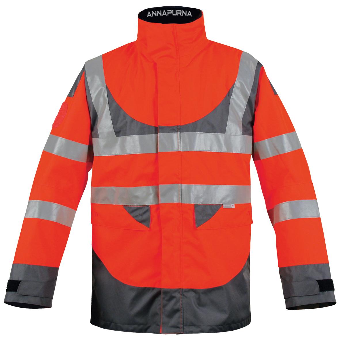 PARKA/VESTE DE PLUIE HT ANNAPURNA ORANGE/GRIS/MARINE TAILLE S A 3XL