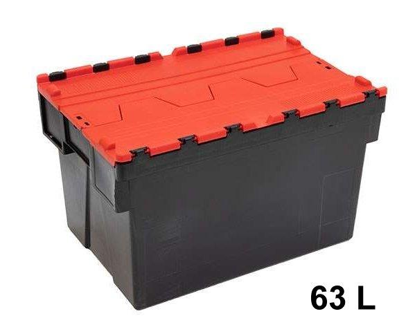 Bac navette avec couvercle coloré ROUGE