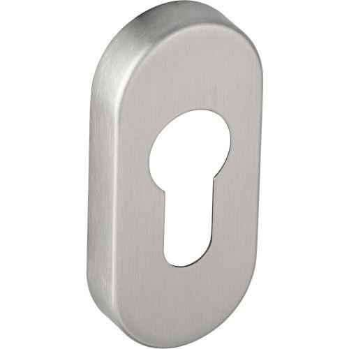 Paire de rosace ovale JADE -Inox brossé - Clé I