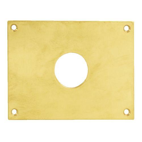 HERACLES 251352-TR22 plaque de propreté 50 x 50 mm laiton poli trou de 22 mm
