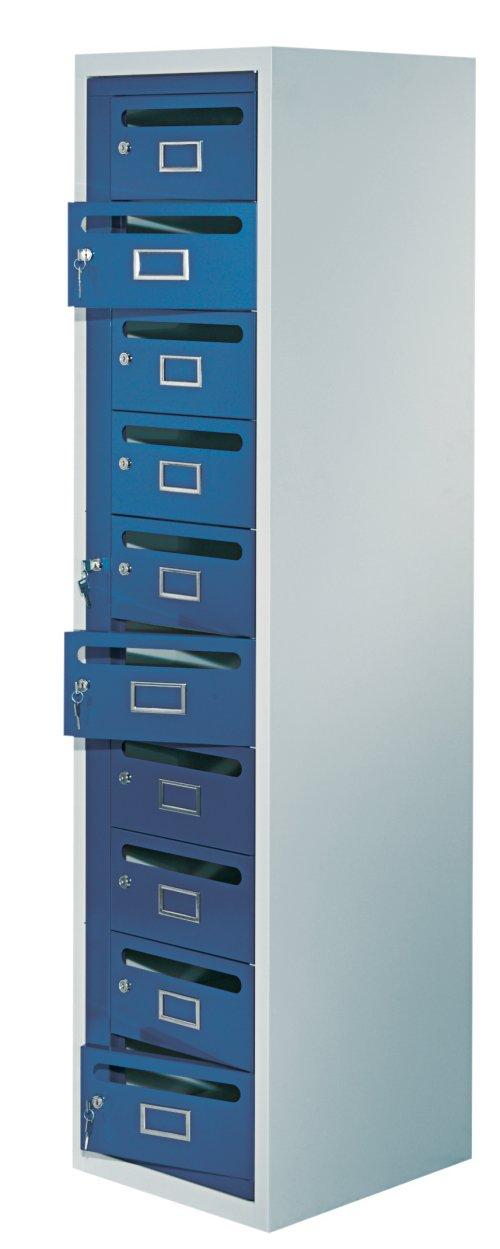 ARMOIRE DISTRIBUTRICE DE COURRIER BLEUE