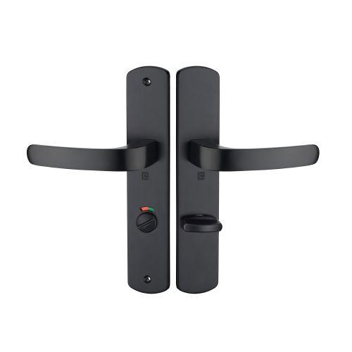 Ensemble double bequille sur plaque ELFE- Noir mat - Condamnation à Voyant